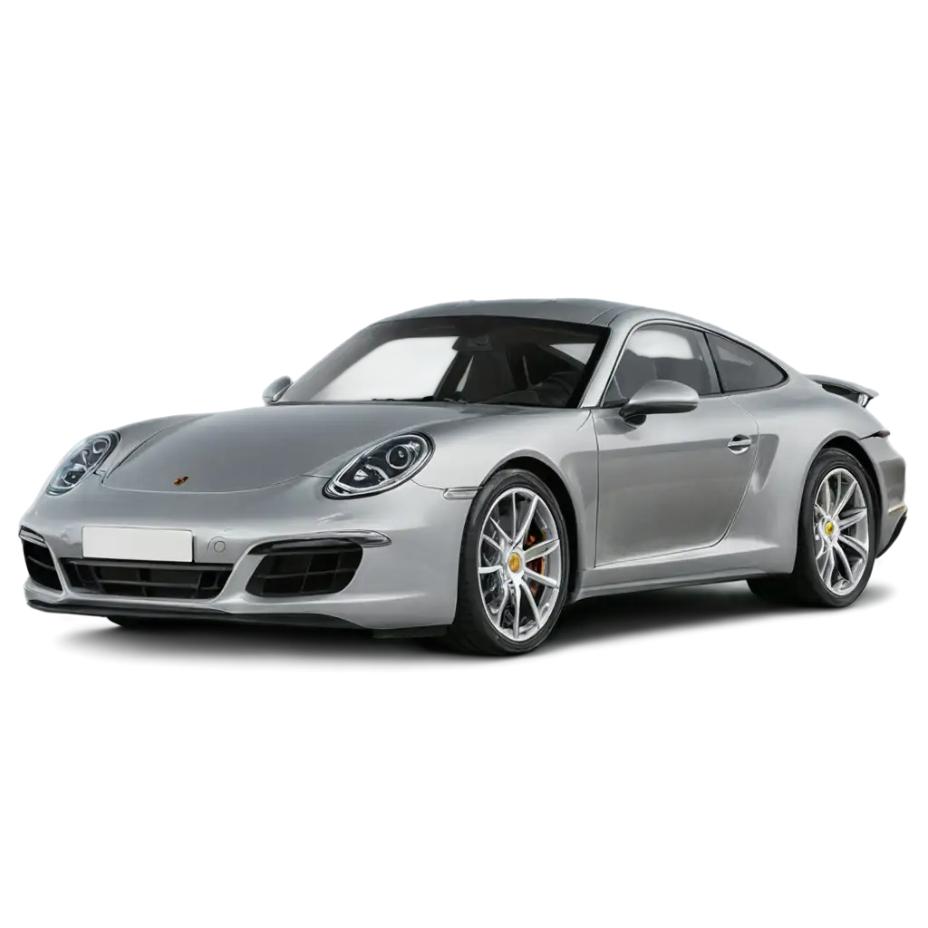 HighQuality-PNG-Image-of-Silver-Porsche-911-Model-Perfect-for-Digital-and-Print-Use