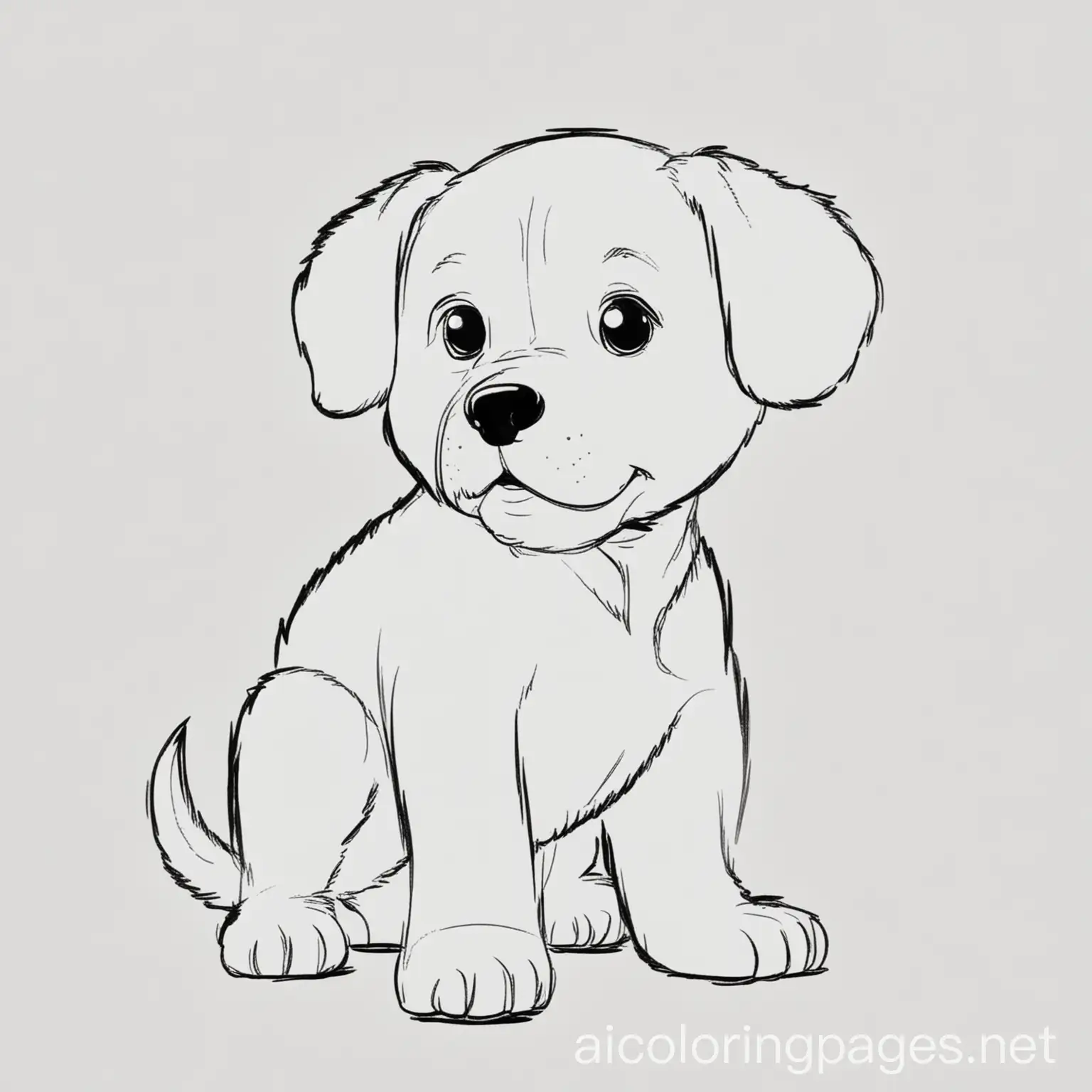 Simple-Black-and-White-Dog-Coloring-Page-for-Toddlers