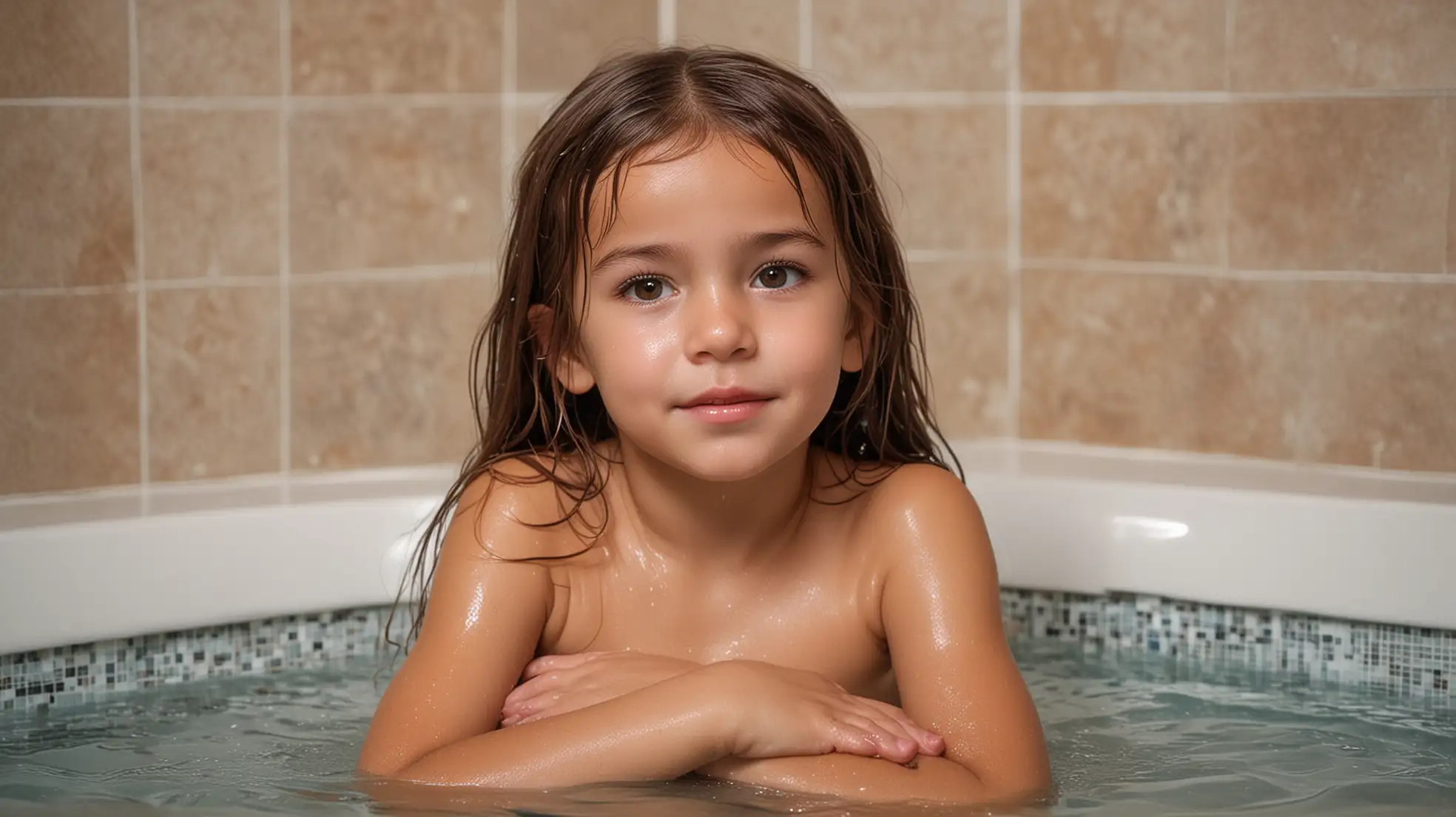 Relaxing-Little-Girl-in-a-Jacuzzi-Serenity-and-Comfort