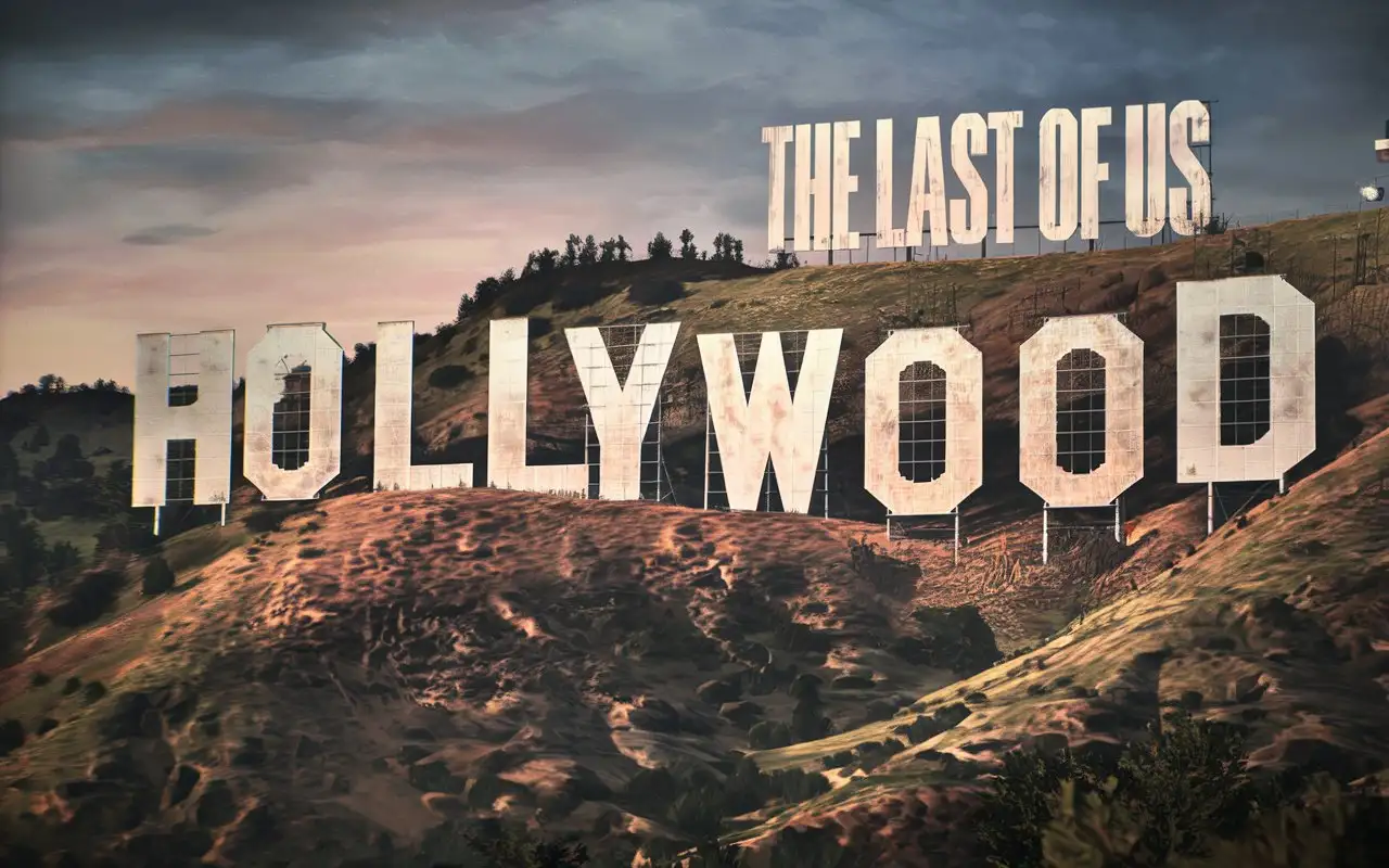 Abandoned Hollywood Sign in Christian Llamas Style