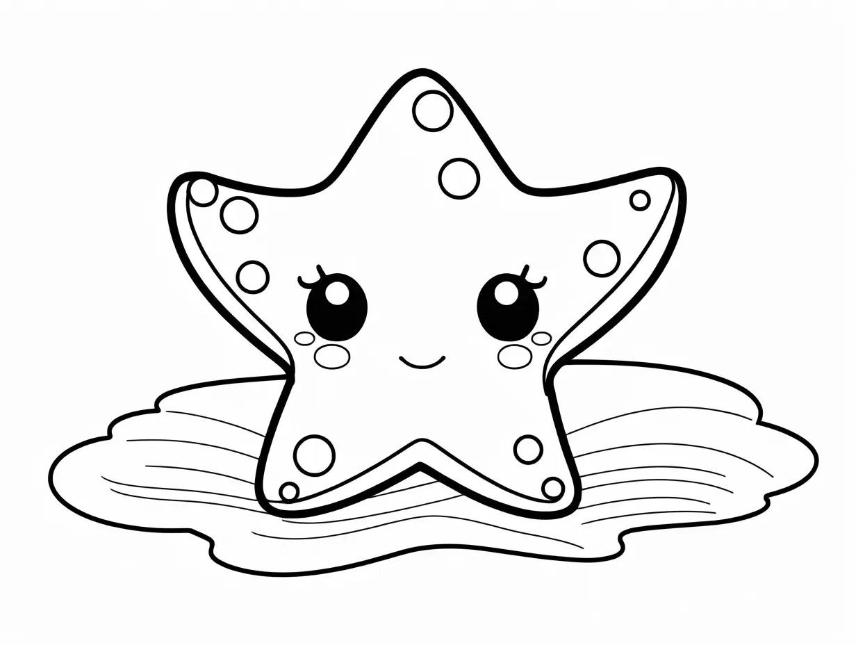 Chibi-Style-Cute-Starfish-Coloring-Page-for-Kids