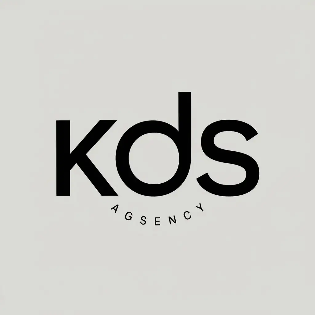 LOGO Design For KDS Minimalistic Design Agency Mark for Web Brand