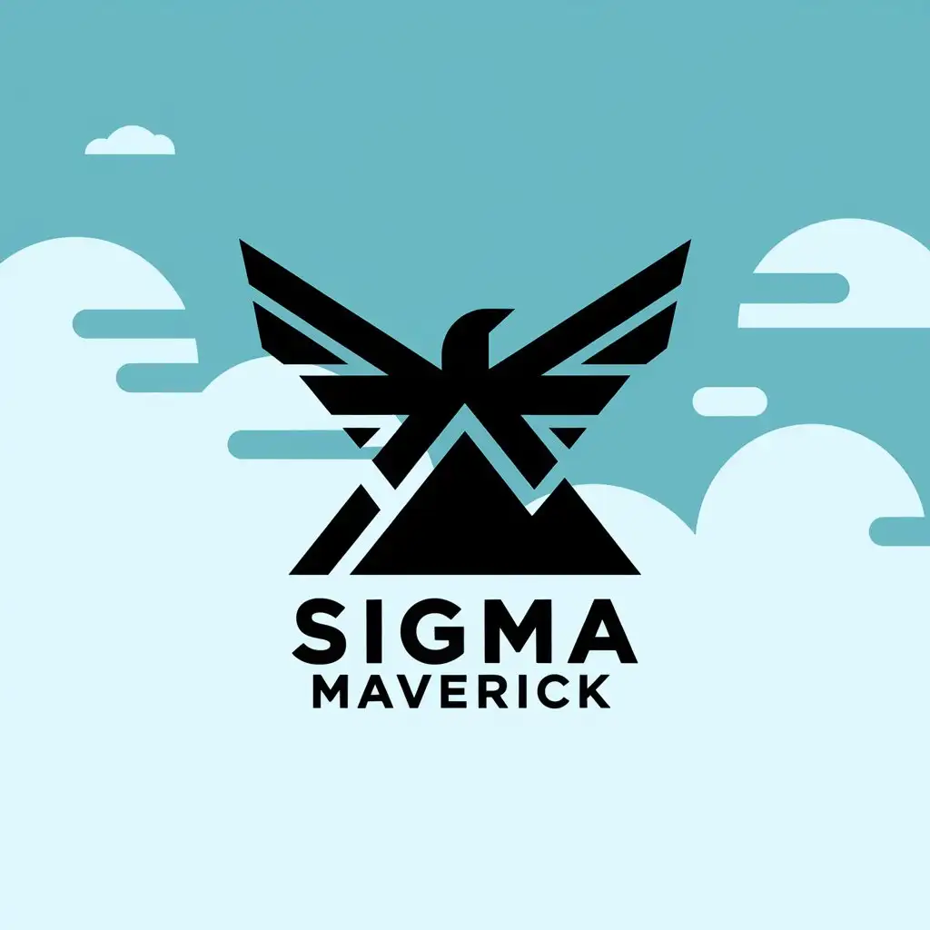 LOGO Design for Sigma Maverick Abstract Mythological and Symbolic with a Transcendent Singularity Theme