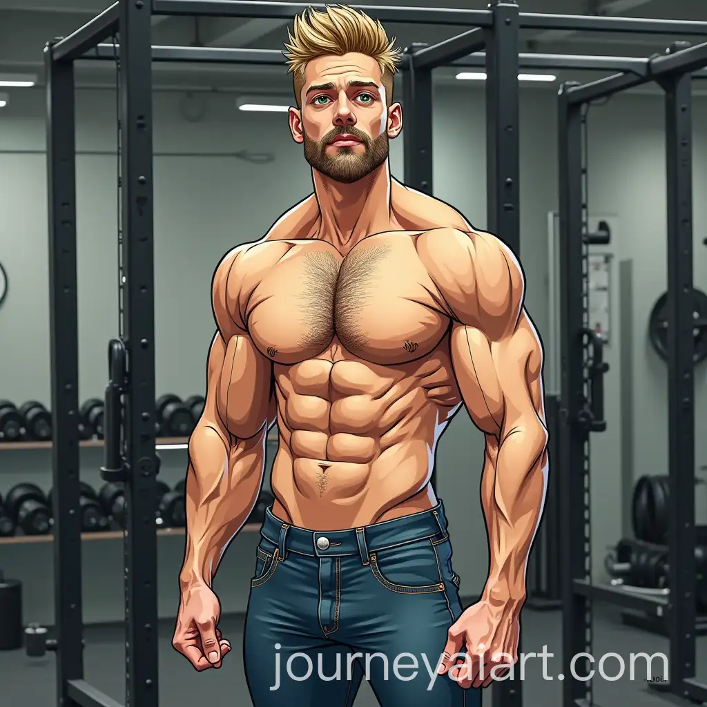 Slim-Person-with-Green-Eyes-and-BlondeAI-Image-Prompt-Expansion-Hair-Performing-Deadlift-in-the-Gym
