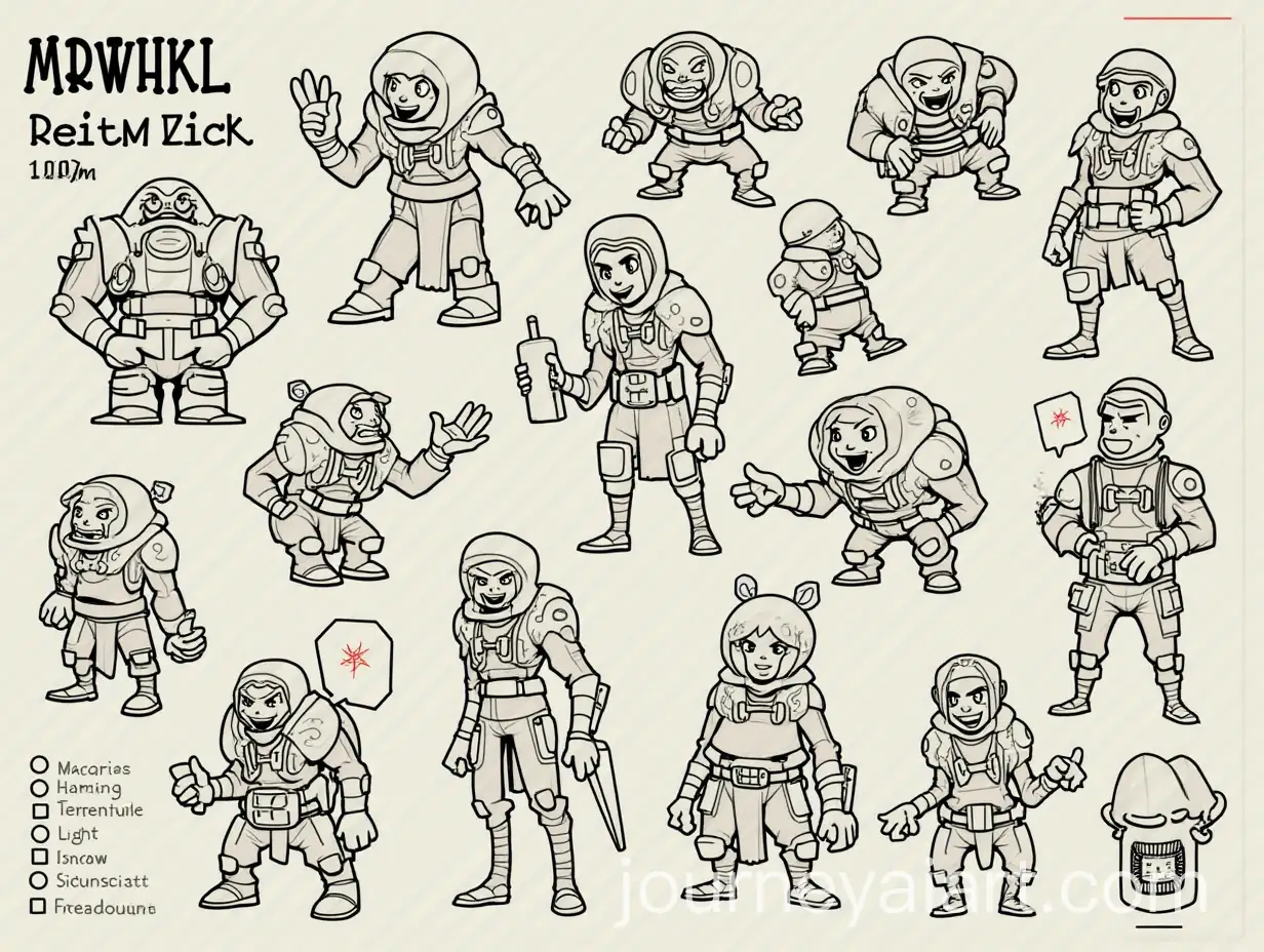 Cyberpunk-PointandClick-Adventure-Game-Model-Sheet-Turnaround