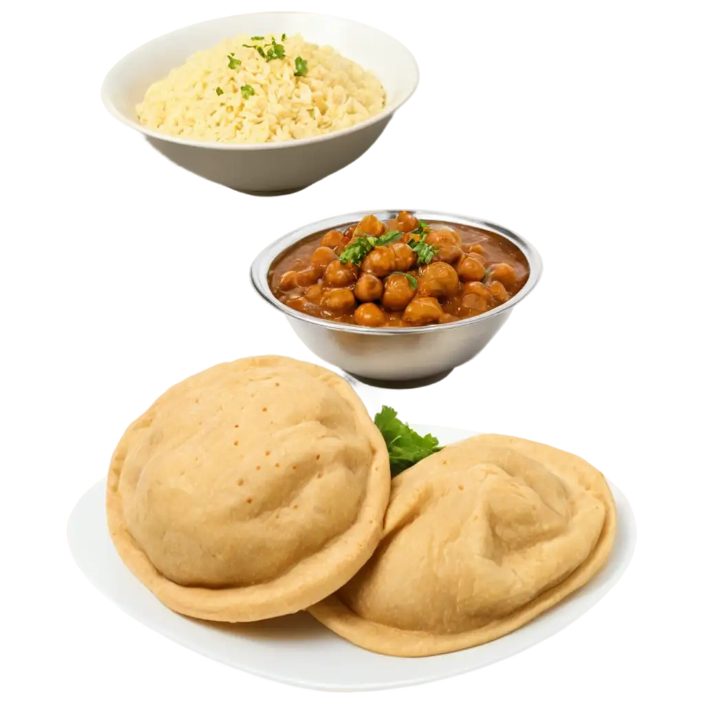 HighQuality-PNG-of-Chole-Bhature-Fluffy-Bhature-and-Rich-Chickpea-Curry-for-Culinary-Excellence