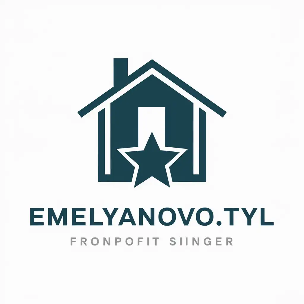 LOGO-Design-for-EmelyanovoTYL-Symbolic-House-with-Open-Door-and-Star-in-Nonprofit-Industry