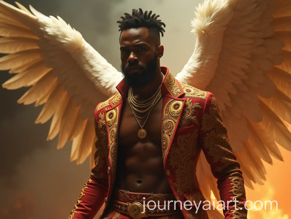 Angel-of-Death-Chasing-a-Young-Black-Man-in-Luxury-Attire