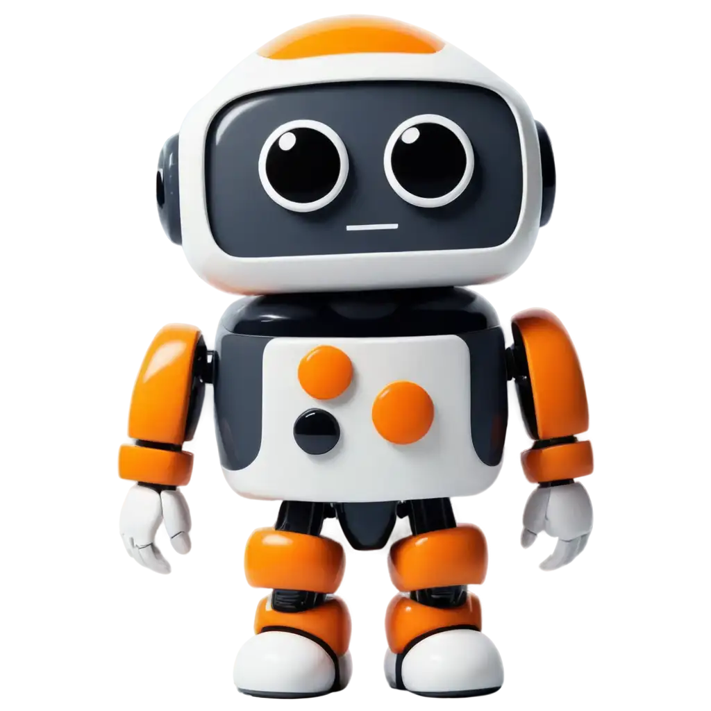 Cute-White-and-Orange-Robot-PNG-for-Versatile-Creative-Projects