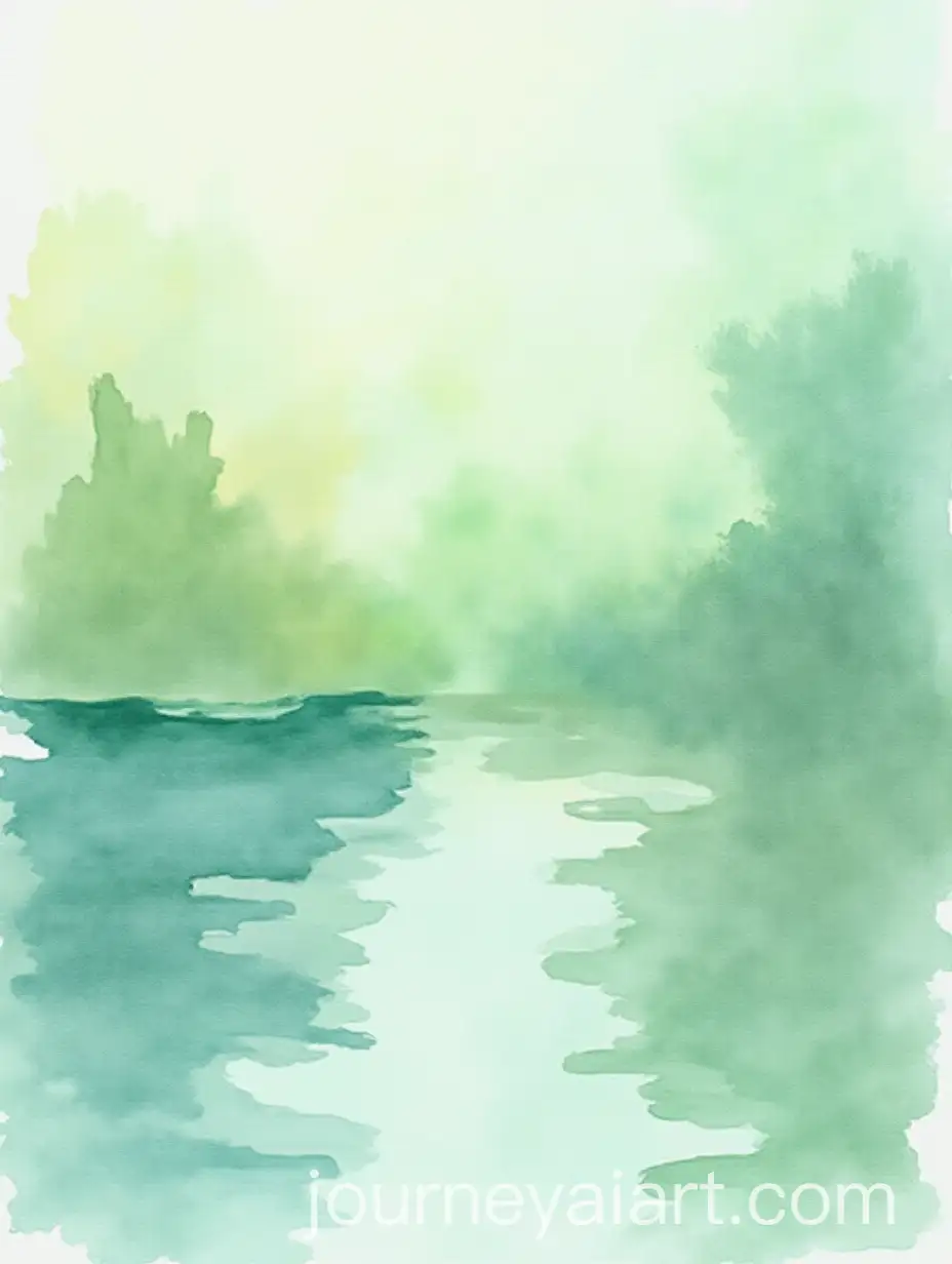 Abstract-Watercolor-Painting-Evoking-Tranquility-in-Nature