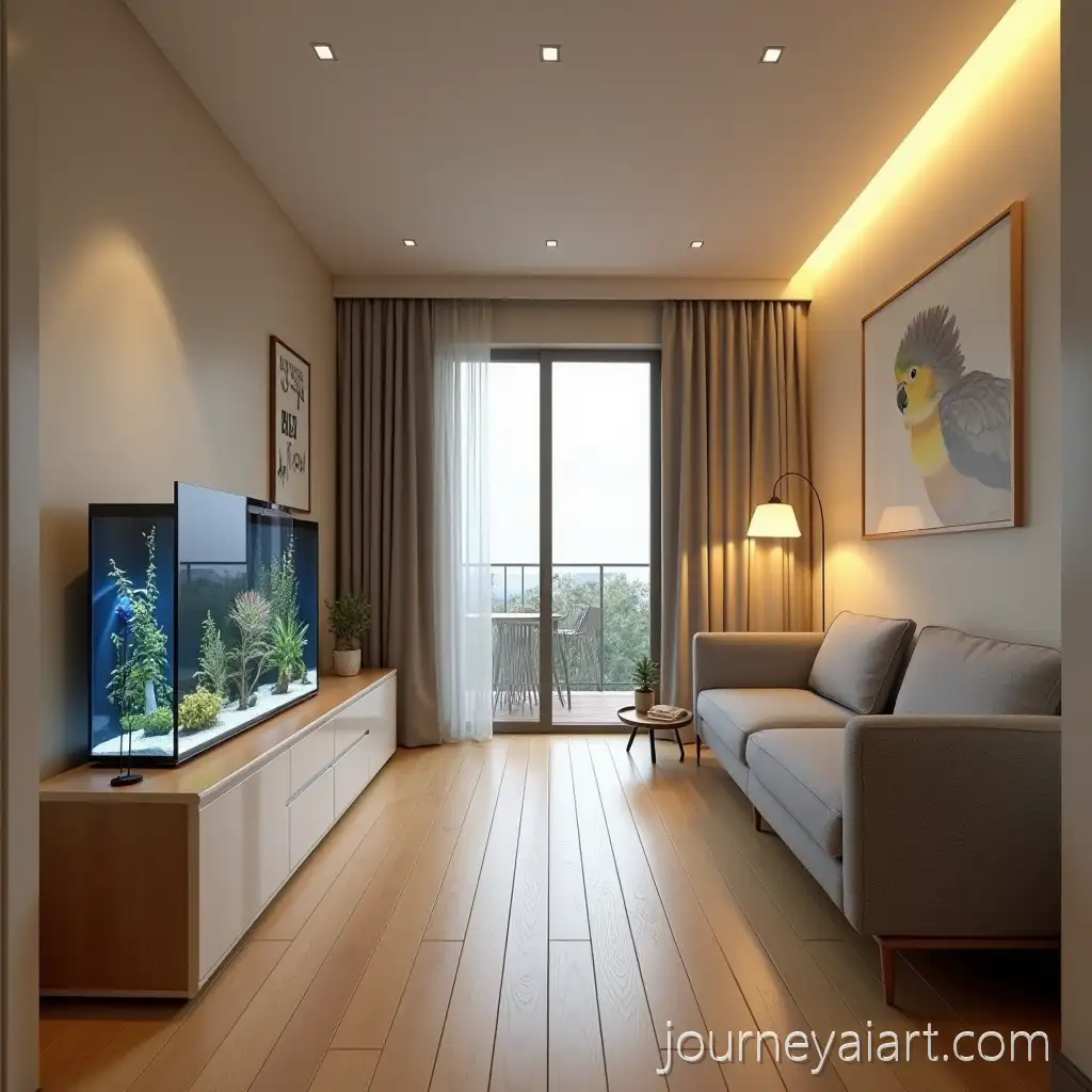 Modern-Minimalist-Living-Room-with-PetFriendlyModern-minimalist-living-room-Features-and-Ambient-Lighting