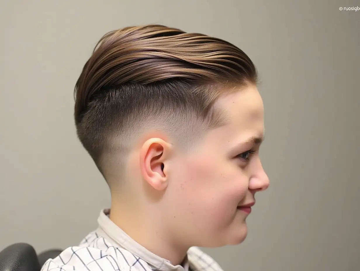 Undercut Fade – Short sides with a gradual fade, while the top remains long and styled.