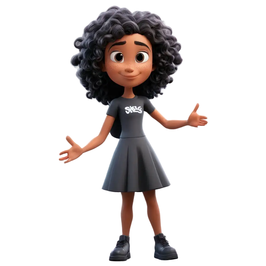 Cute-Black-Girl-3D-Animation-Style-PNG-Image-PixarInspired-Character-Design