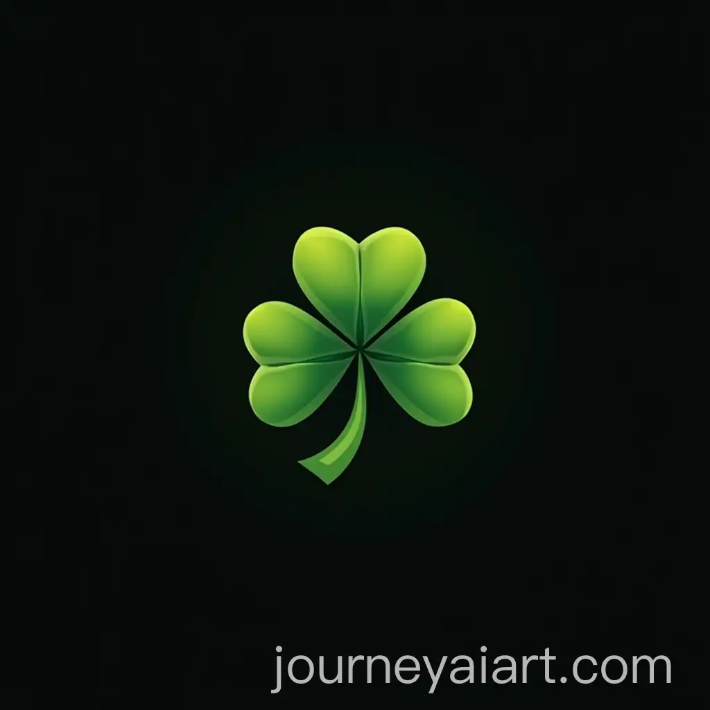 Siblucky-Logo-Design-Featuring-a-FourLeaf-Clover-in-Green-on-Black-Background