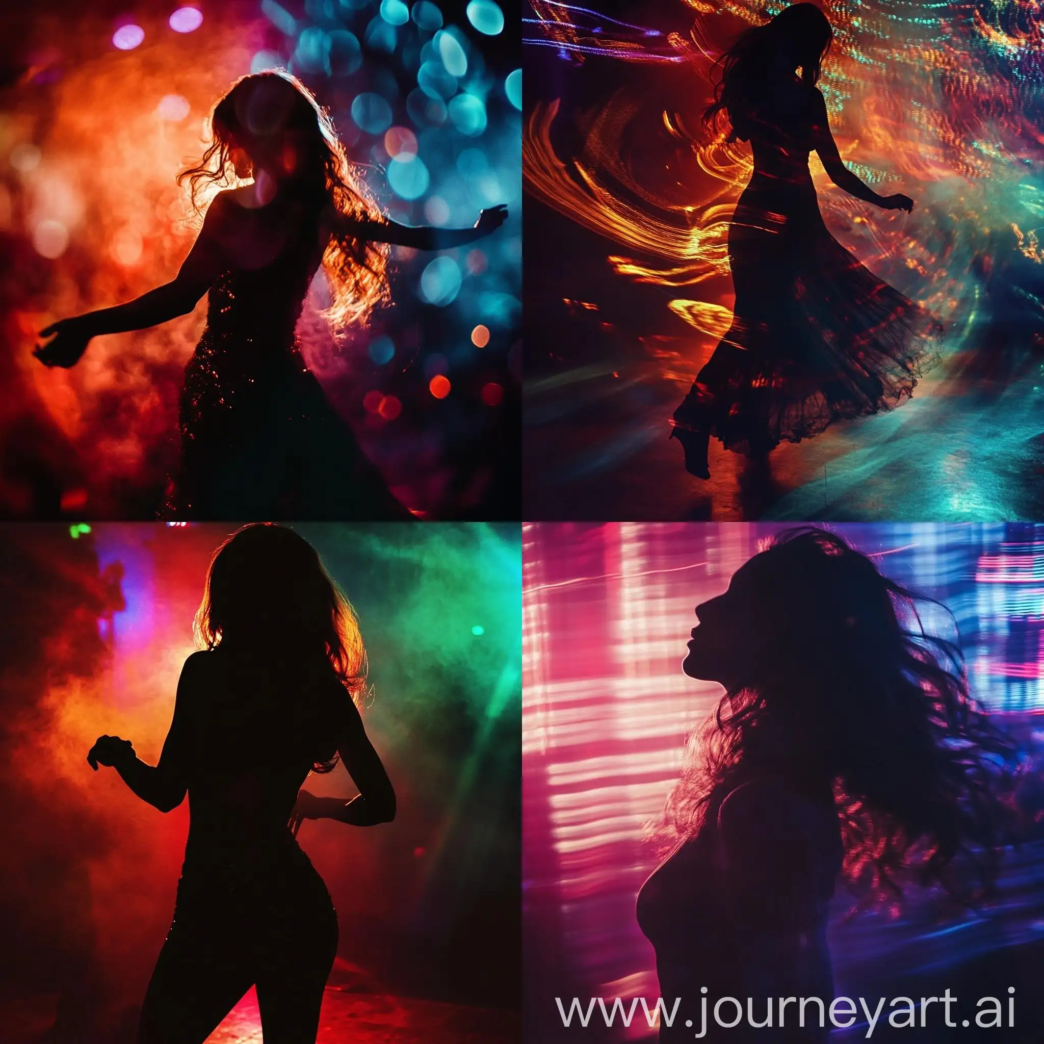 Woman-Dancing-in-Nightclub-with-Dark-Colors-and-Light-Effects