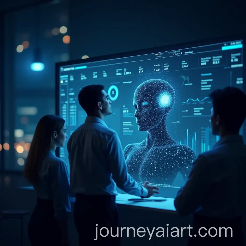 Professionals-Analyzing-Data-with-Futuristic-AI-Dashboards