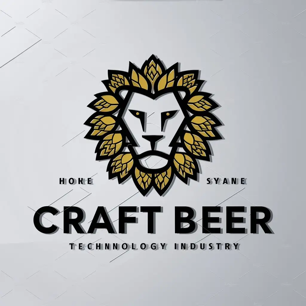 LOGO-Design-for-Craft-Beer-Leo-Symbol-with-Technology-Industry-Theme-on-Clear-Background