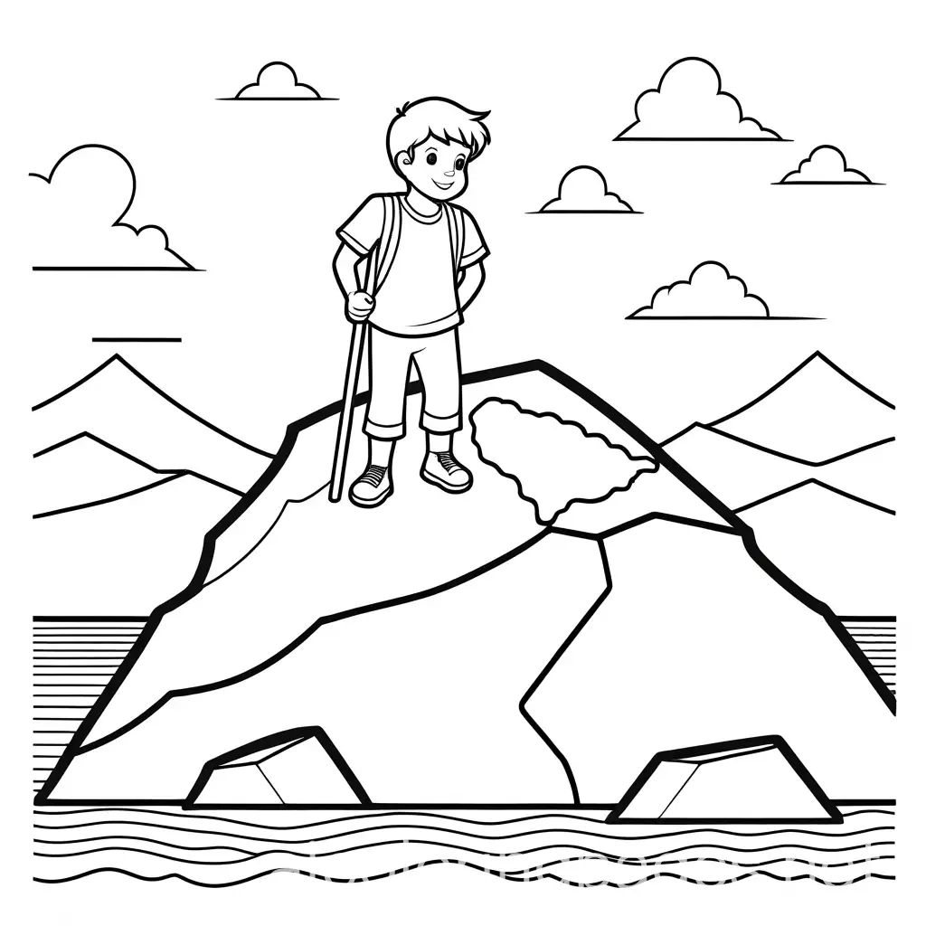 Man-Rescued-from-Quicksand-Coloring-Page