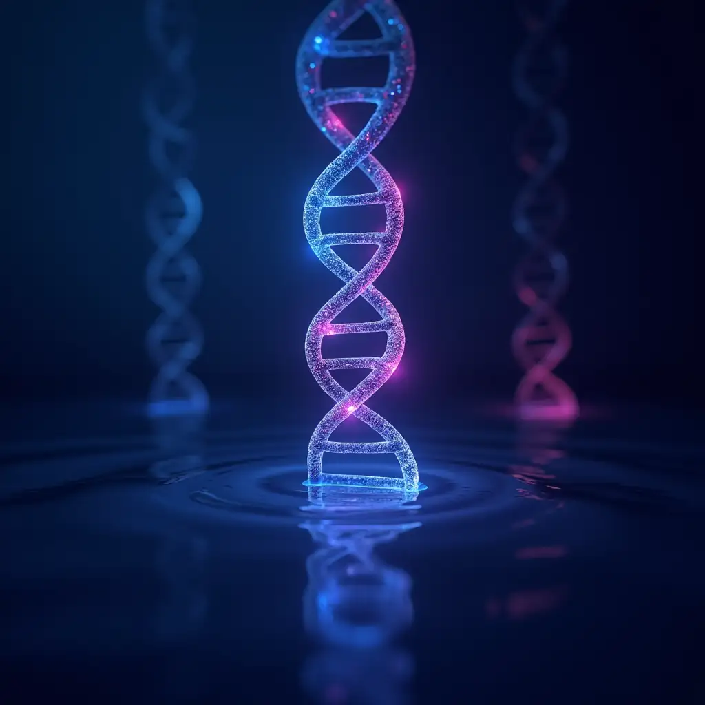 Illuminated-DNA-Sequence-Depicting-Gene-Activation-in-Blue-and-Fuchsia