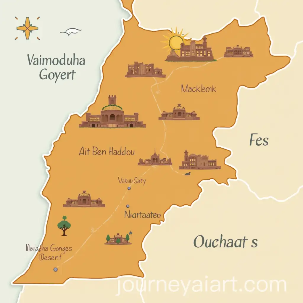 Map-of-Morocco-with-Iconic-Cities-and-Landmarks-with-Emojis