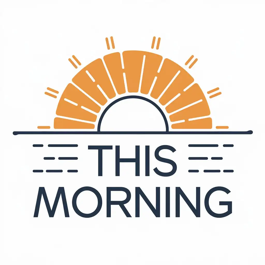 LOGO Design for This Morning Sunrise Symbol Minimalist Style with Clear Background for Versatile Use