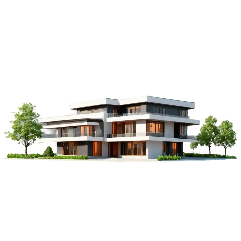 3D-Modern-House-PNG-Elevate-Your-Design-Projects-with-HighQuality-Clarity