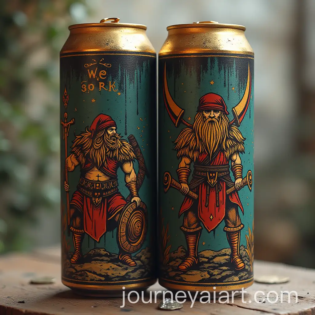 Dwarven-WarriorInspired-Beer-Can-Design