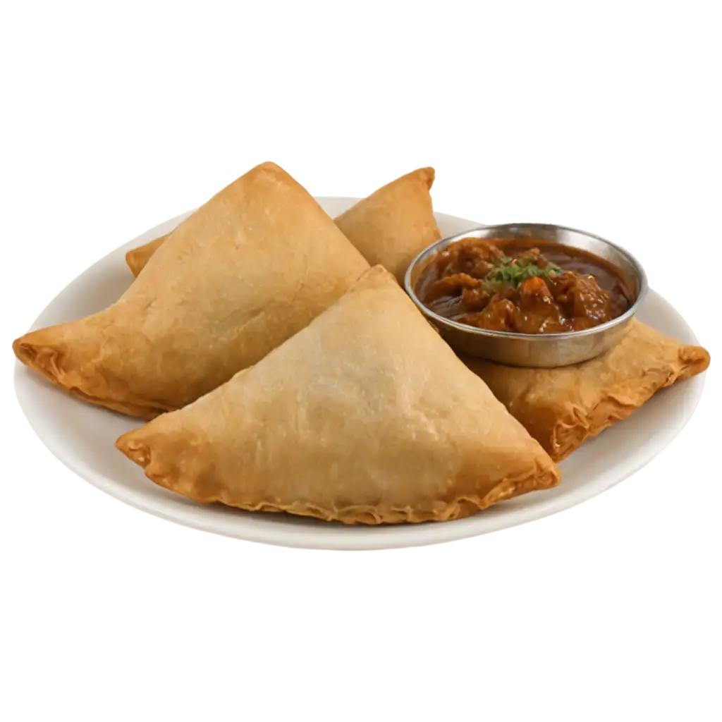 Samosa-Plate-PNG-Image-for-Culinary-Visuals-and-Digital-Content-Creation