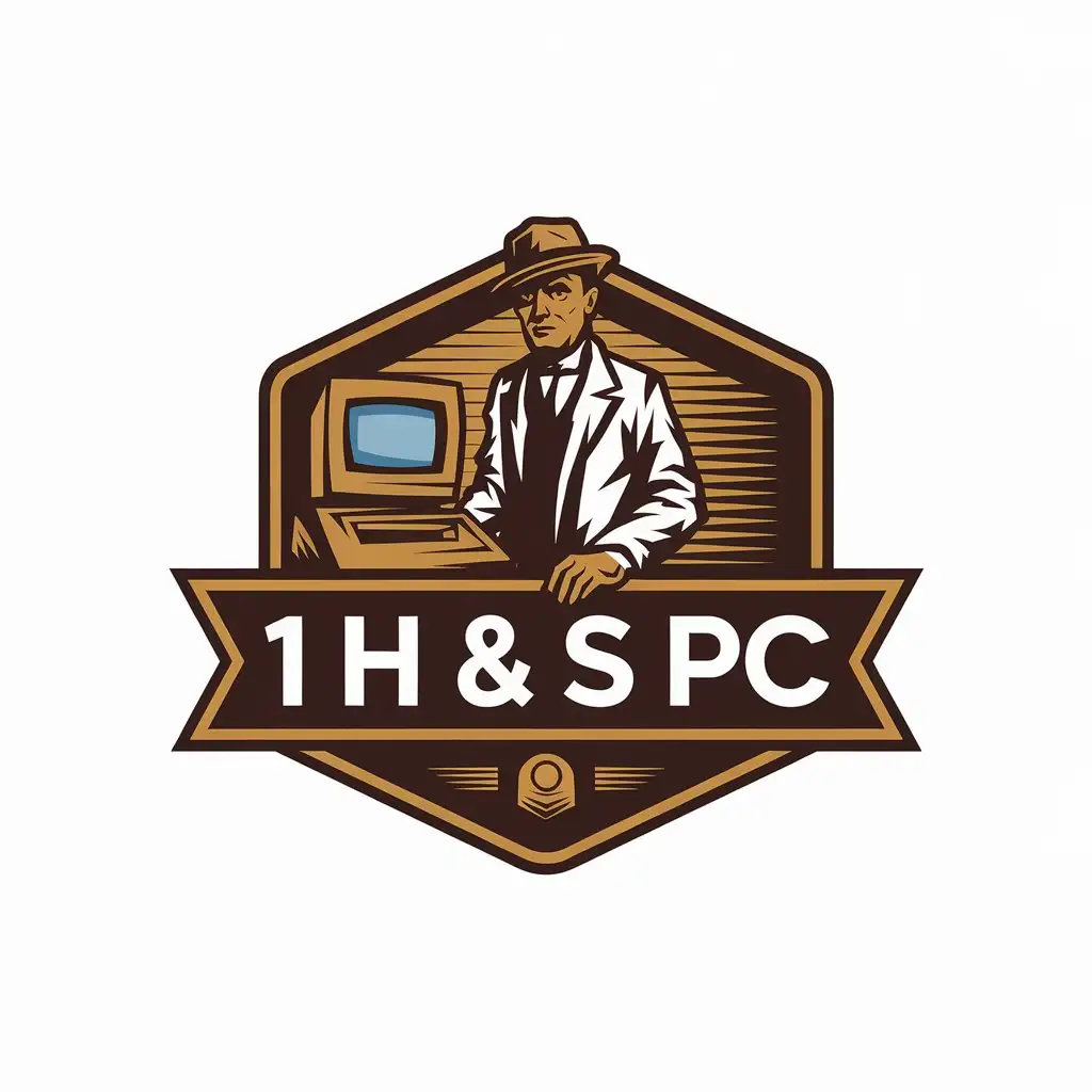 LOGO Design for 1 H S PC Vintage Scientist with Homemade Electronics and 1920s Aesthetic for Nonprofit Industry