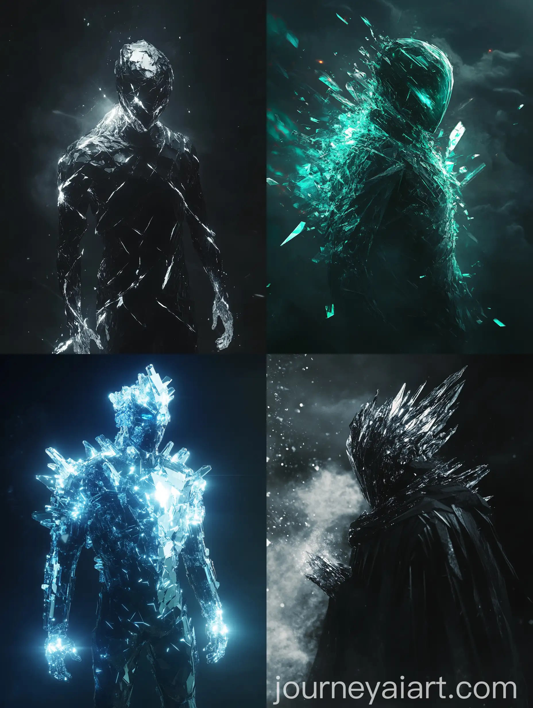 Sinister-Crystalized-Figure-with-Glowing-Elements-on-Dark-Background