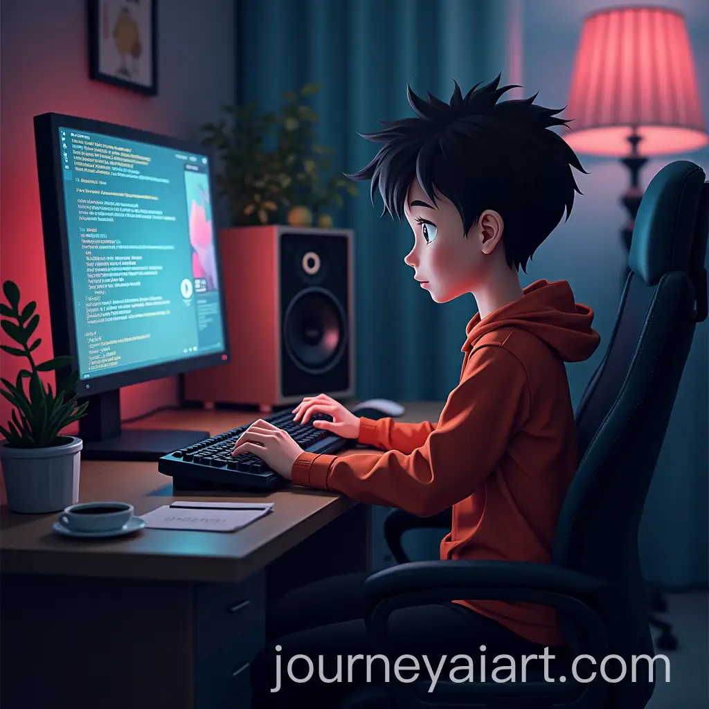 Person-Sitting-inAI-Image-Prompt-Expansion-Front-of-a-Computer-Focused-on-Work