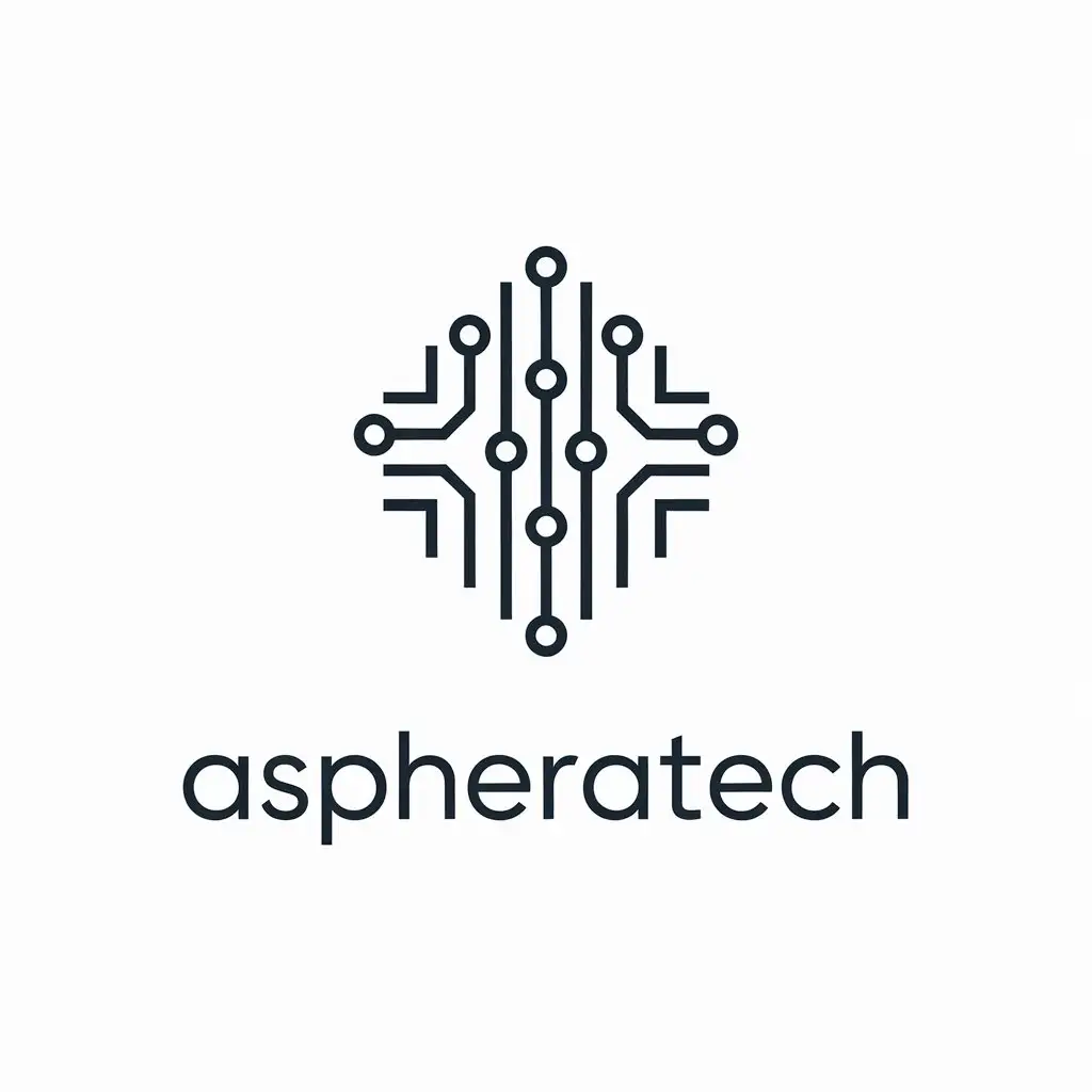 LOGO Design for AspheraTech Clean Minimalist Fiber Network Theme