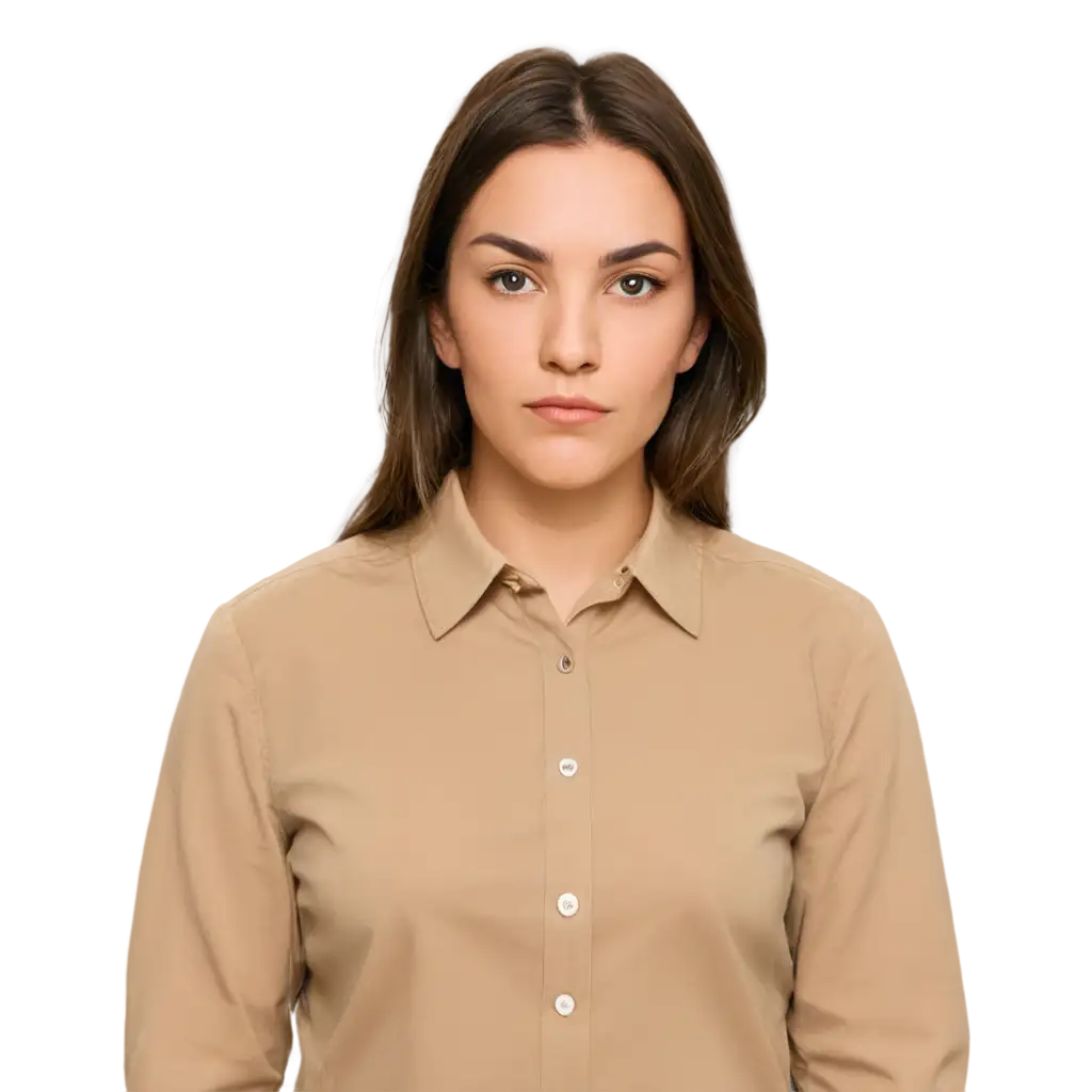 Professional-PNG-Portrait-of-a-30YearOld-American-Woman-in-Collared-Shirt