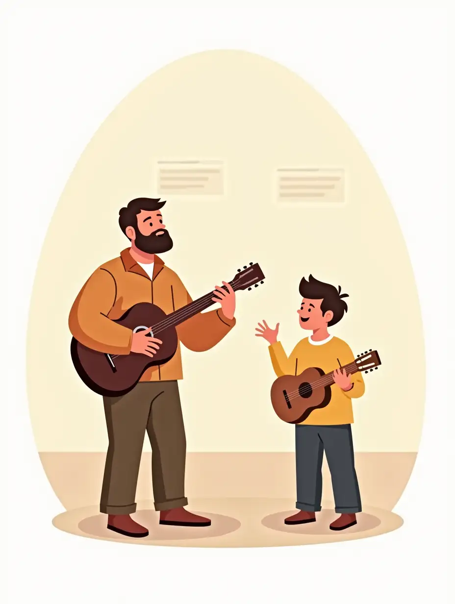 Father-and-Son-Singing-Together-with-Guitar-in-Warm-Tones