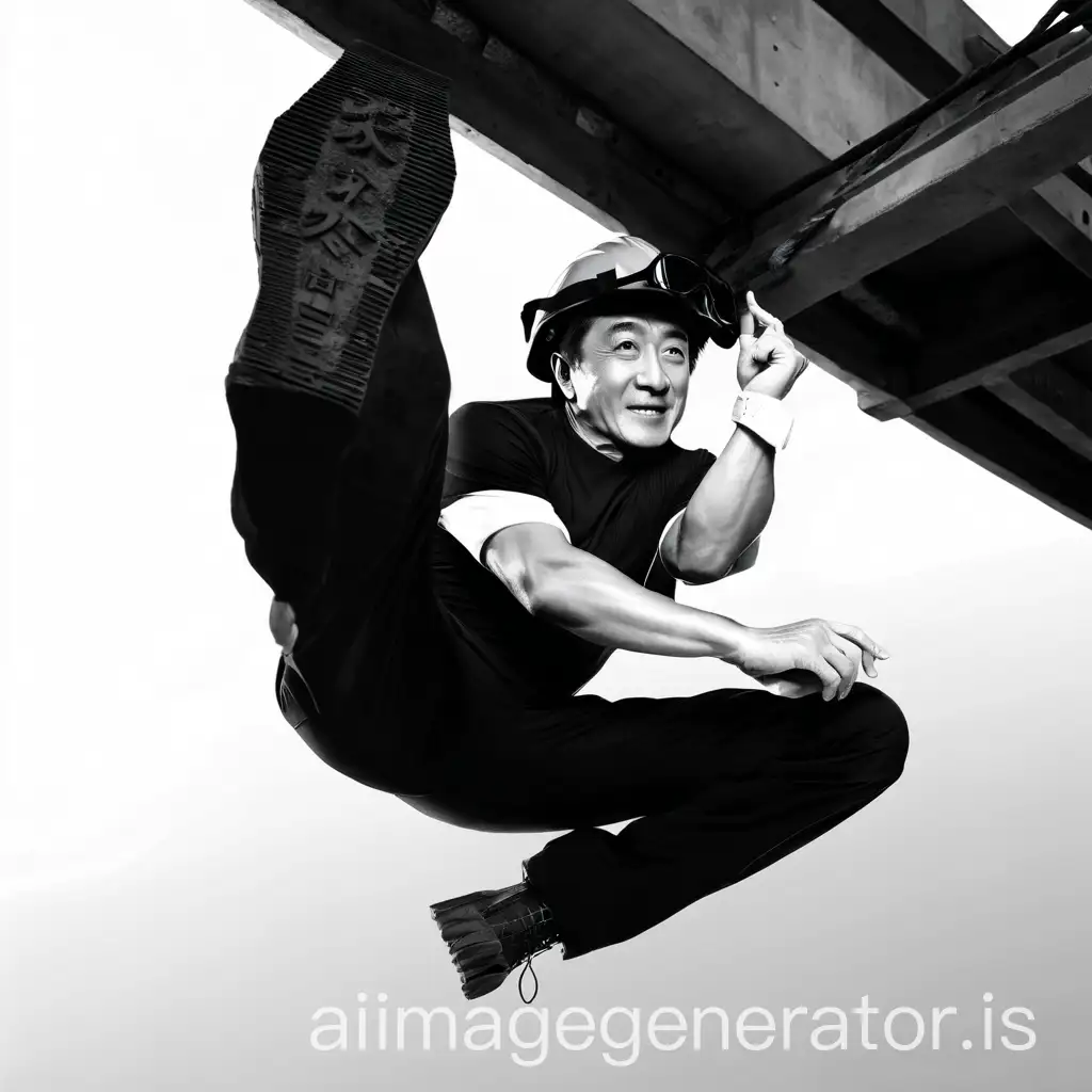 Jackie-Chan-Wearing-a-Construction-Helmet-in-Action