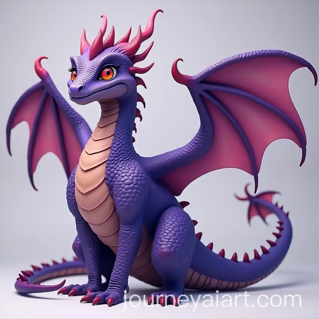 Majestic-Purple-Dragon-Spreading-Its-Wings