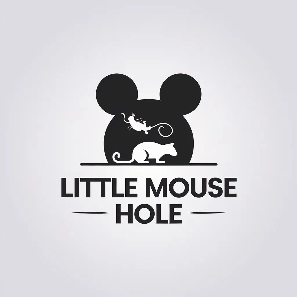 LOGO-Design-for-Little-Mouse-Hole-Minimalist-Style-with-Animal-Pet-Industry-Appeal