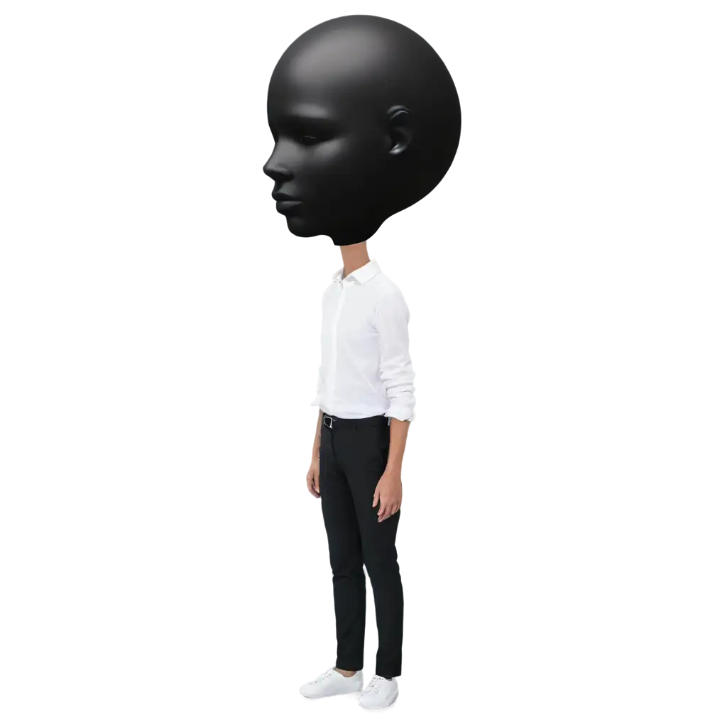 Abstract-Black-Human-with-an-Empty-Head-PNG-A-Unique-Visual-Concept