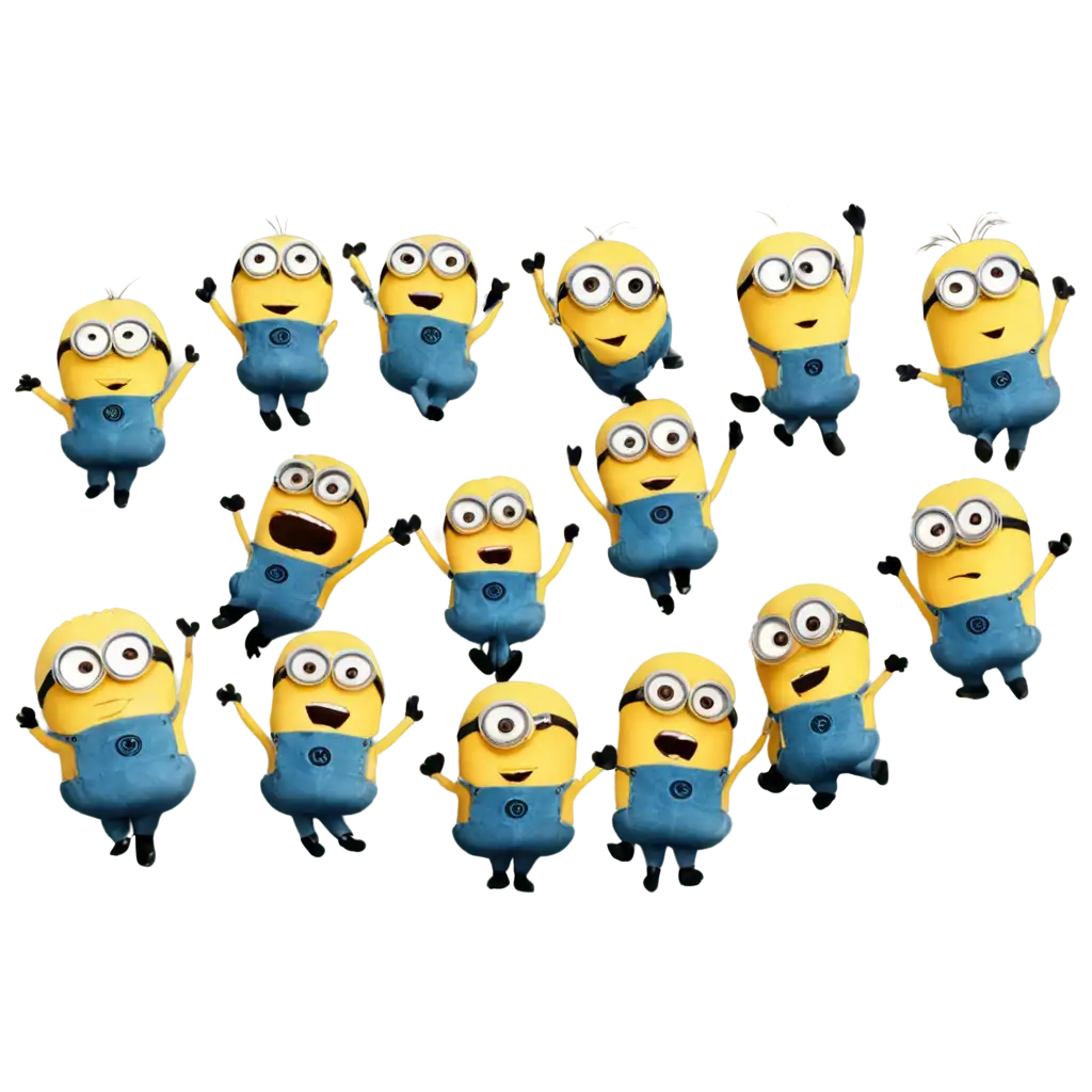 Many-Minions-Dancing-Together-Vibrant-PNG-Image-Creation-for-Online-Engagement