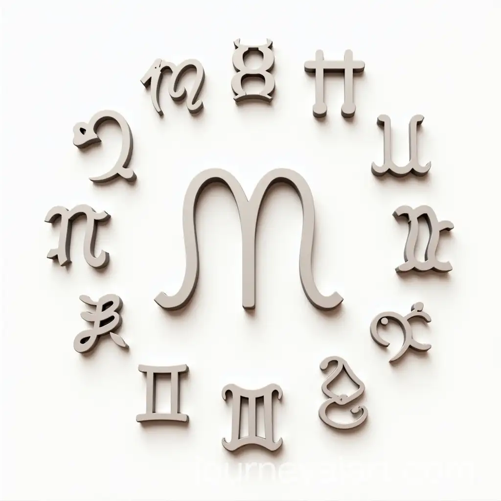 Volumetric-Zodiac-Signs-on-White-Background