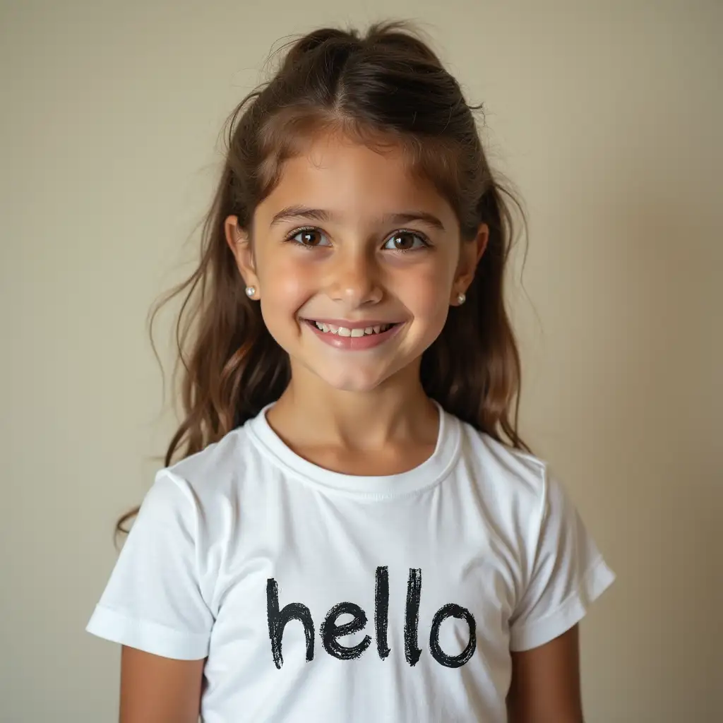 TenYearOld-Girl-in-Hello-TShirt