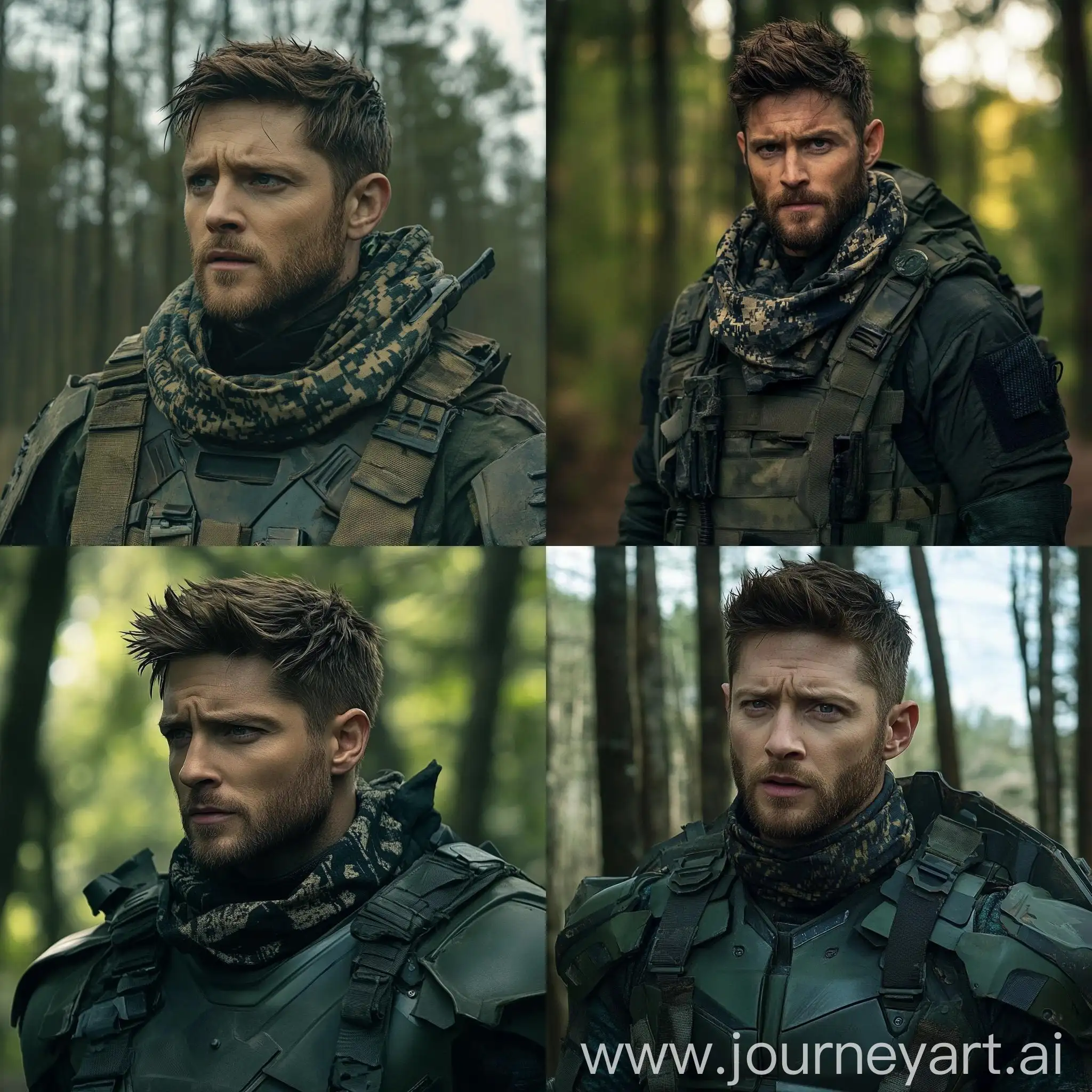 Jensen-Ackles-as-Soldier-Boy-in-Dark-Green-Tactical-Suit