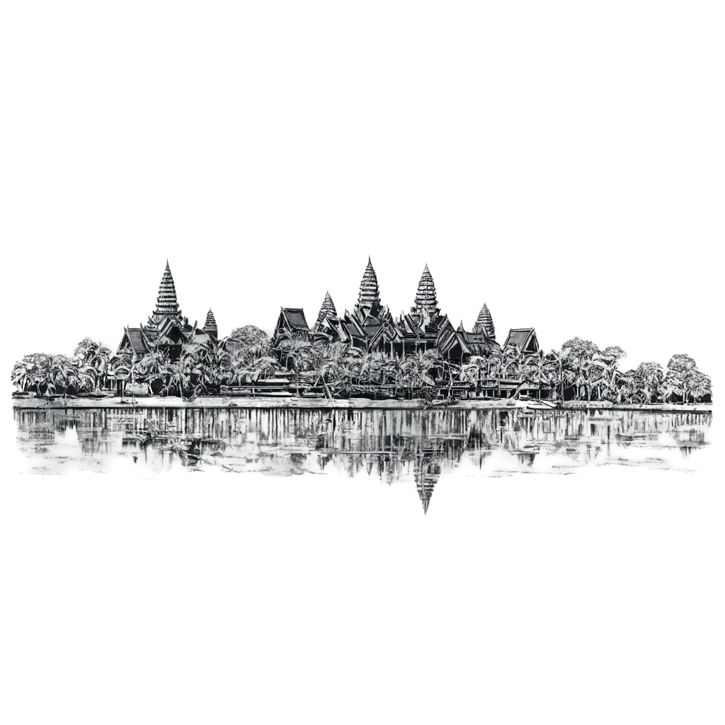 City-in-Cambodia-PNG-Drawing-Detailed-and-HighQuality-Illustration