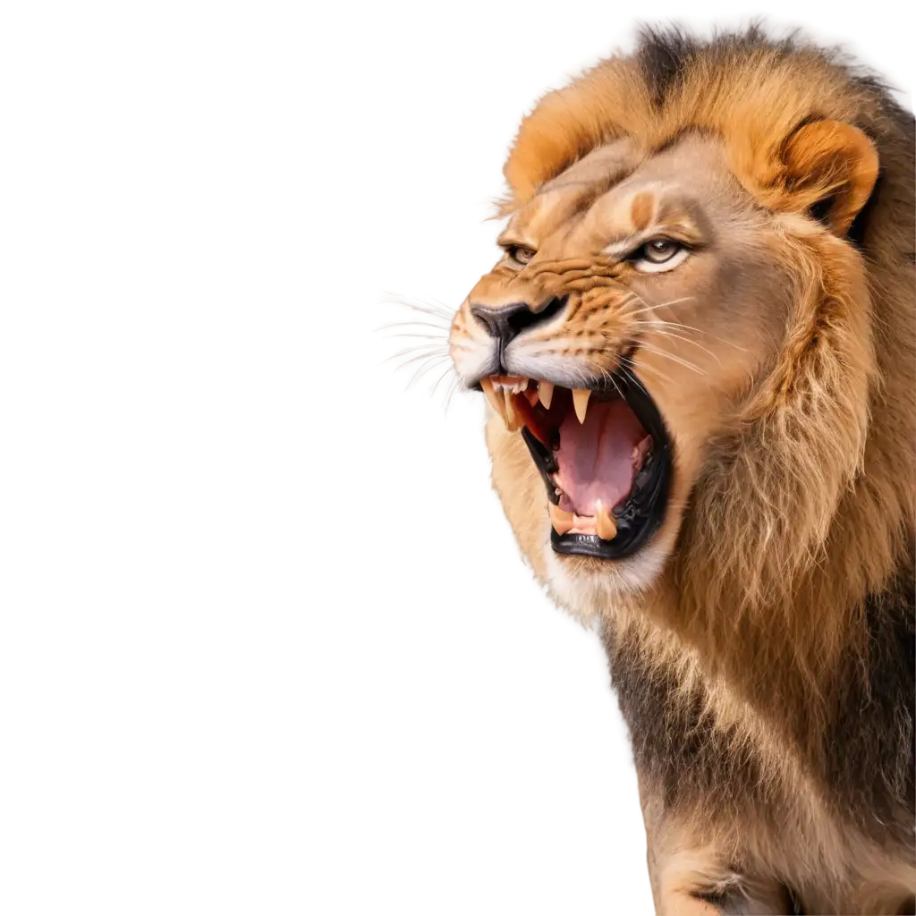 Majestic-Roaring-African-Male-Lion-Face-PNG-Perfect-for-HighQuality-Wildlife-Art-Designs