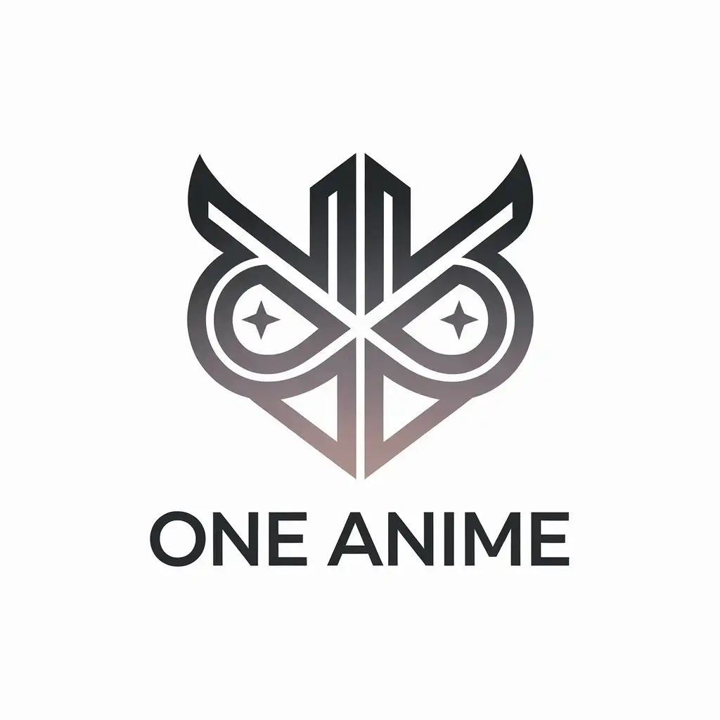 LOGO Design for One Anime Minimalistic Abstract Symbol Representing Anime Culture