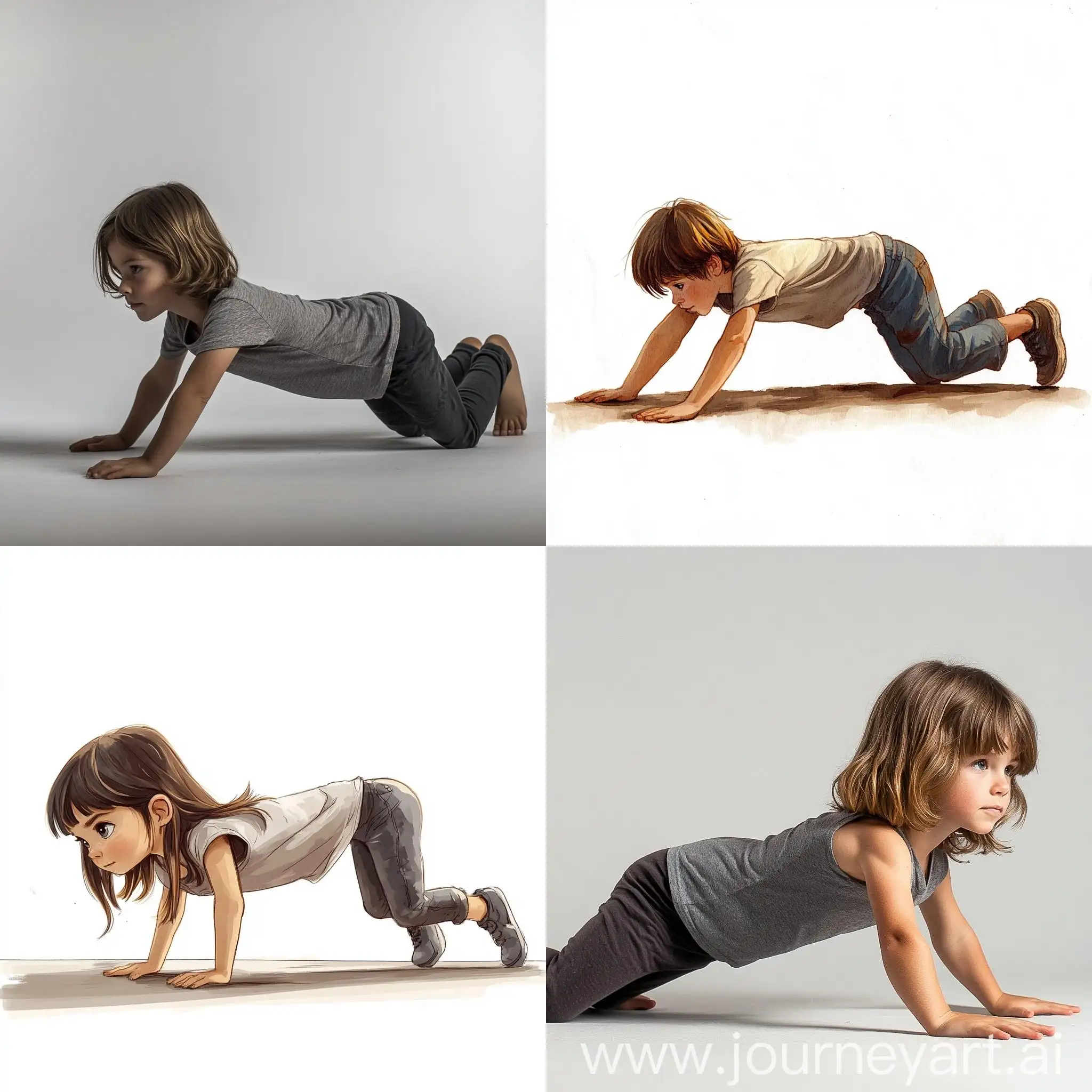 Young-Girl-Doing-PushUps-with-Perfect-Form