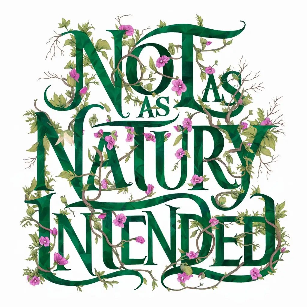 Whimsical-Typographic-Art-with-Flowers-Trees-and-Vines