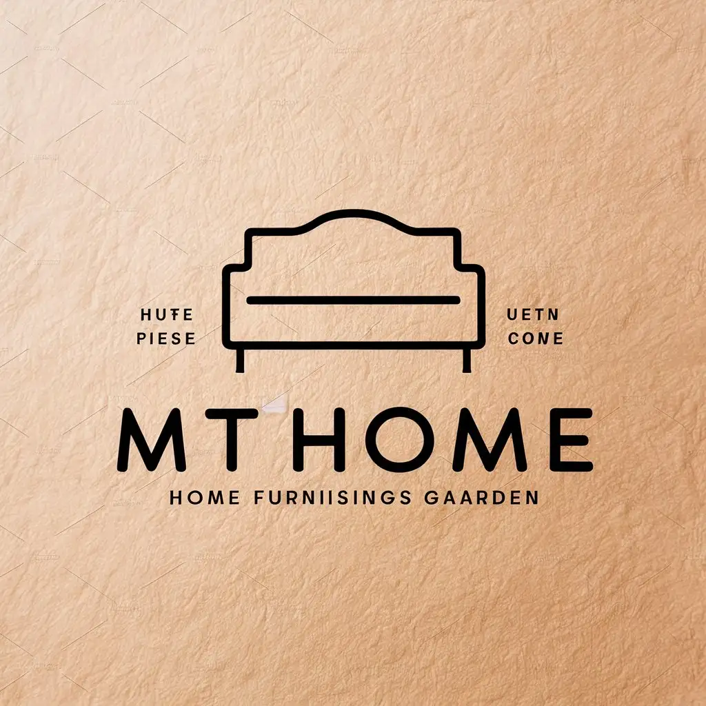 LOGO Design for MTHOME Sofa Symbol in Modern Style for Home Furnishings Garden