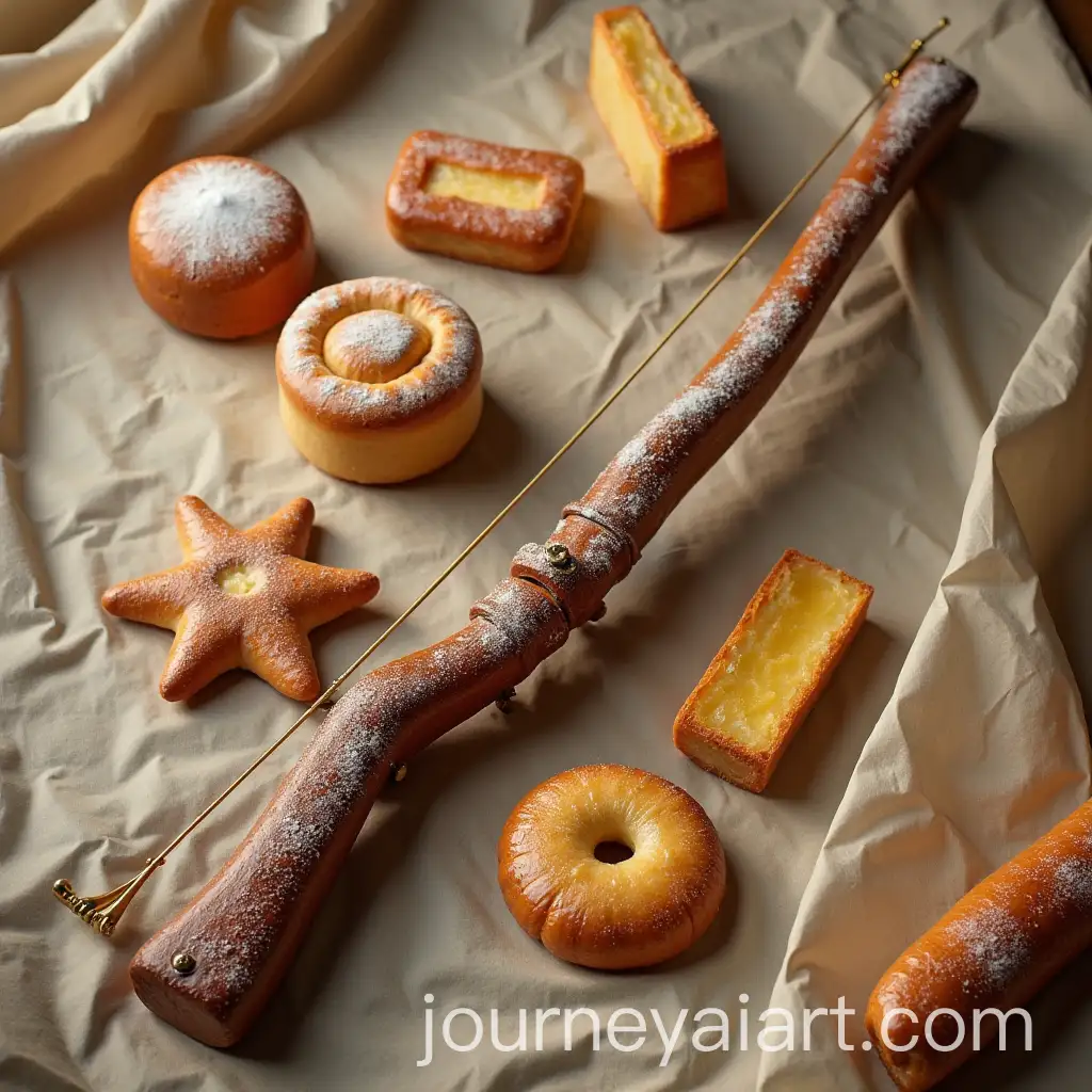 Weapon-Bow-Crafted-from-Bakery-Products