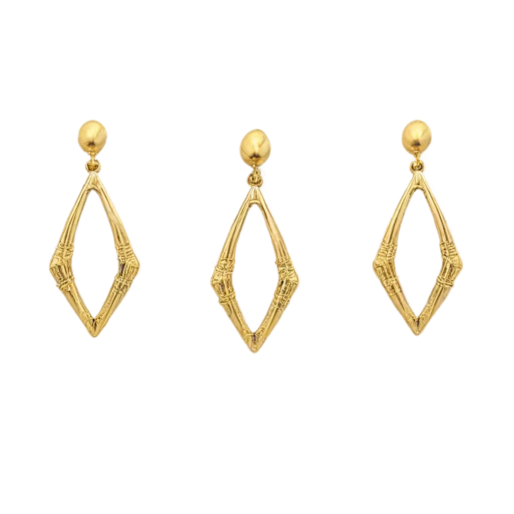 Stunning-More-Golden-Earrings-PNG-for-HighQuality-Visuals